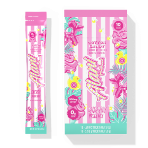energy sticks - cotton candy